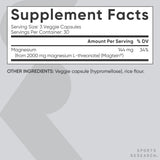 Sports Research Magnesium L-Threonate capsules on a wooden surface