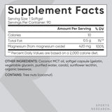 Sports Research Magnesium Supplement bottle with Coconut MCT Oil and Sunflower Lecithin
