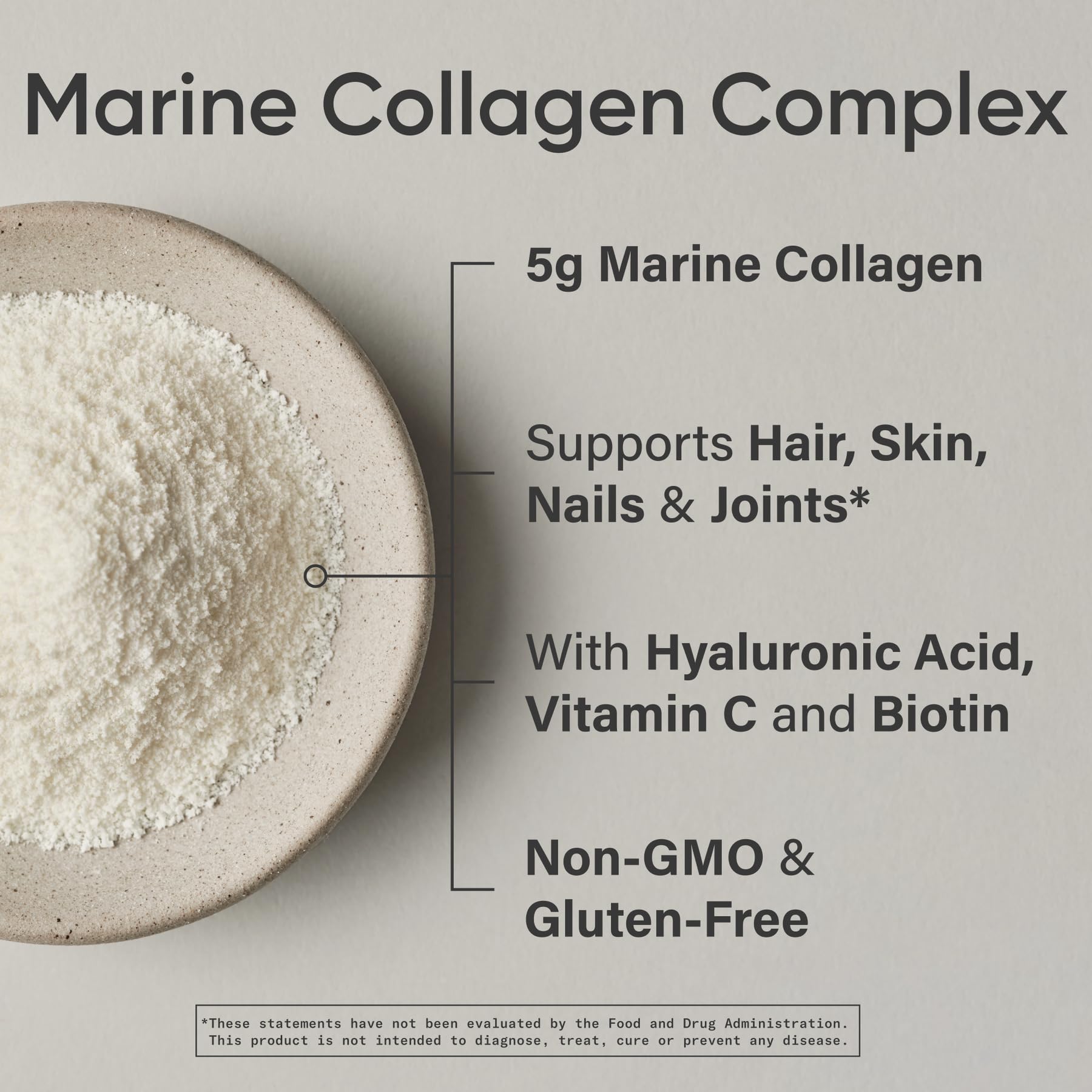 Sports Research Marine Collagen Peptides Powder container side view