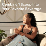 Sports Research Marine Collagen Peptides Powder mixed in a glass of water