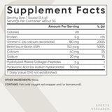 Sports Research Marine Collagen Peptides Powder with smoothie ingredients