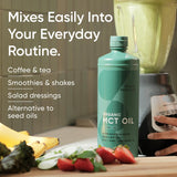Sports Research MCT Oil 494g alongside coffee and blender