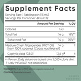 Sports Research MCT Oil 494g being poured into a smoothie