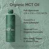 Sports Research MCT Oil 494g in a kitchen setting with coffee