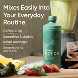 Sports Research MCT Oil 494g pouring into a measuring spoon