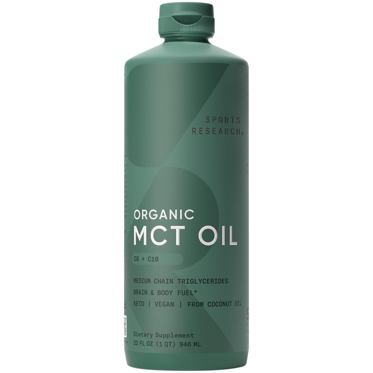 Sports Research MCT Oil 971g front view with label