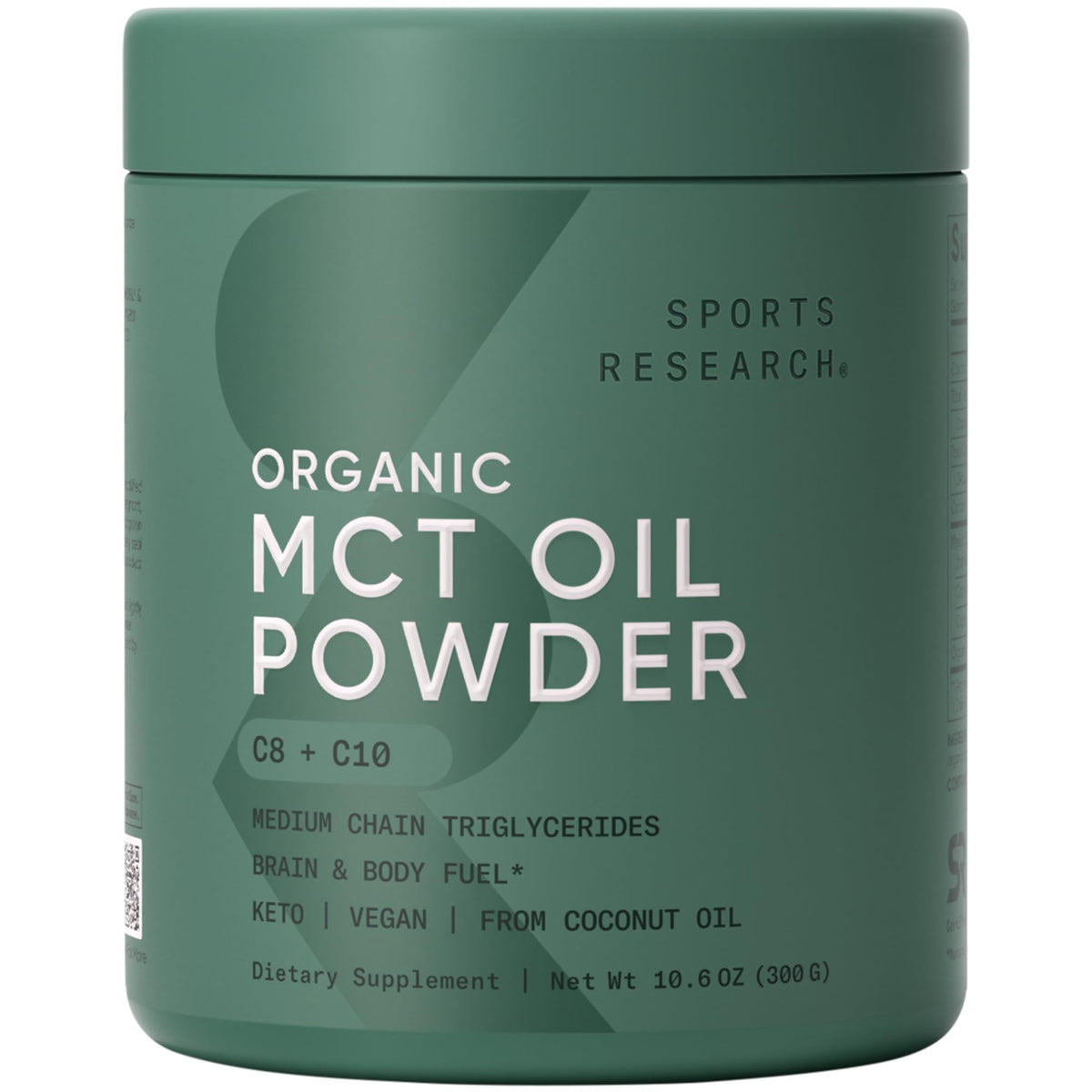 Sports Research MCT Powder 404g front view