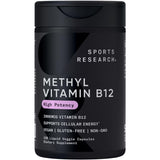 Sports Research Methyl B12 Liquid Veggie Capsules front view