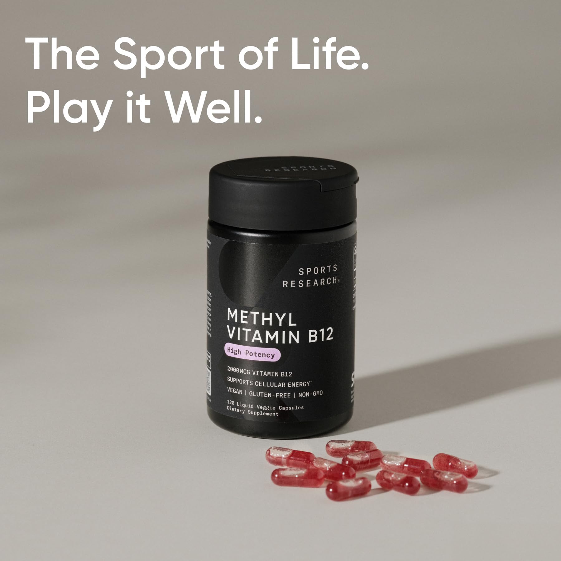 Sports Research Methyl B12 Liquid Veggie Capsules ingredients list