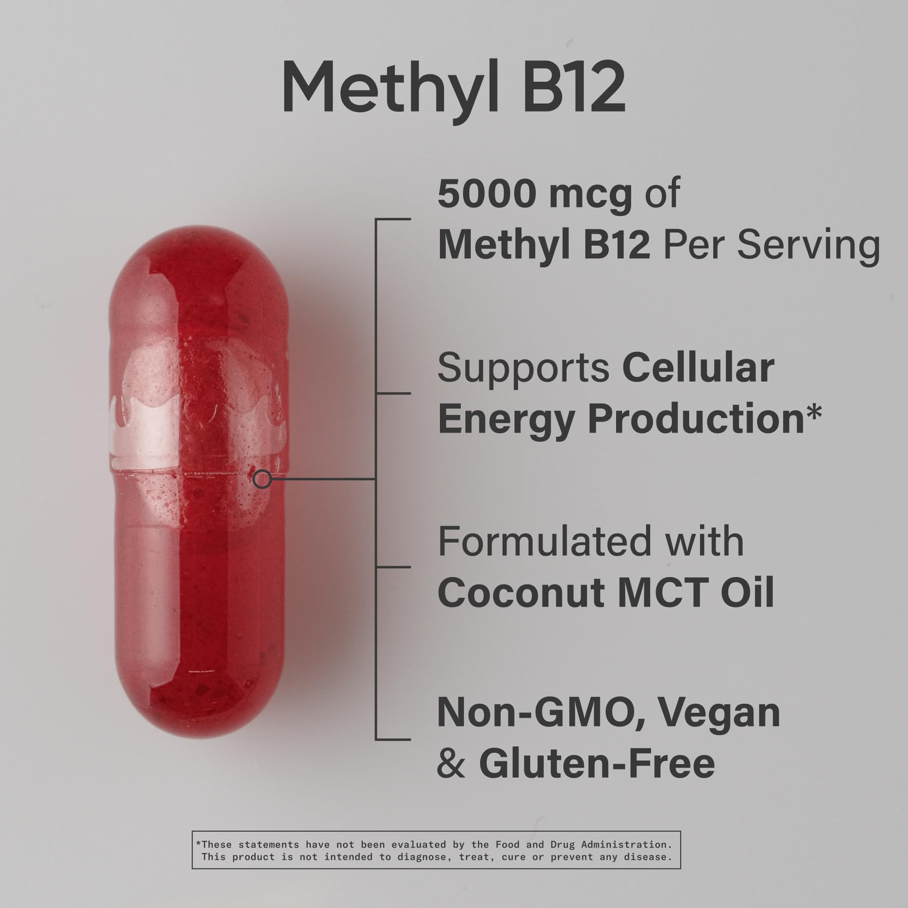 Sports Research Methyl B12 Liquid Veggie Capsules side view
