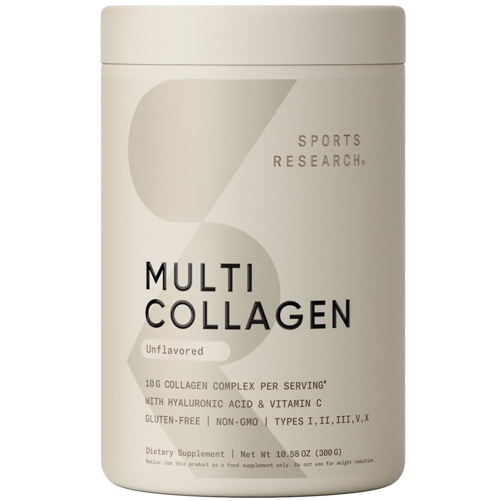 Sports Research Multi Collagen Peptides 395g front view