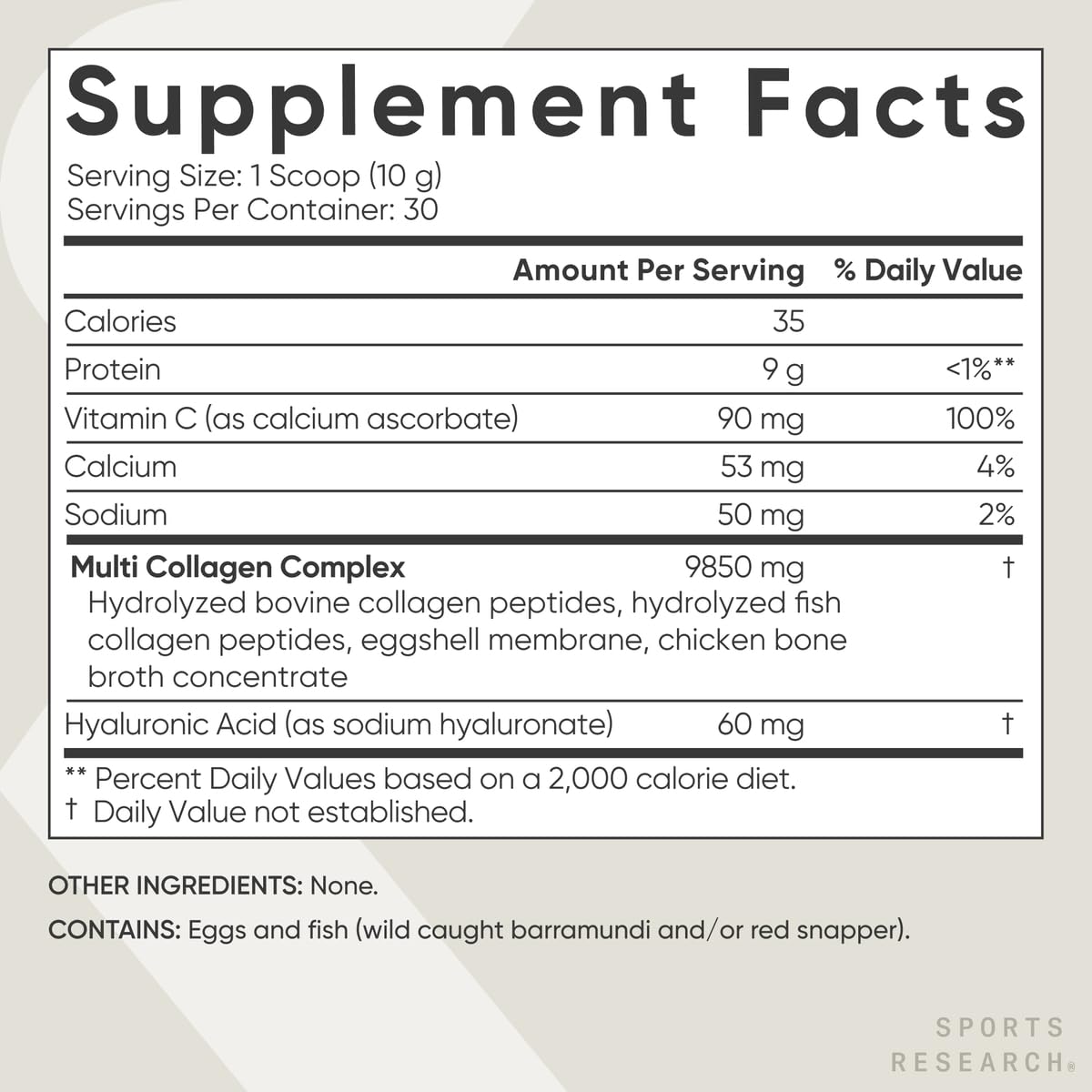 Sports Research Multi Collagen Peptides in a cup of coffee