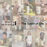 Sports Research Multi Collagen Peptides with a measuring scoop