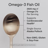 Sports Research Omega-3 Fish Oil Liquid 15mL bottle side view