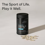 Sports Research Omega-3 Fish Oil Mini Softgels with ingredients list