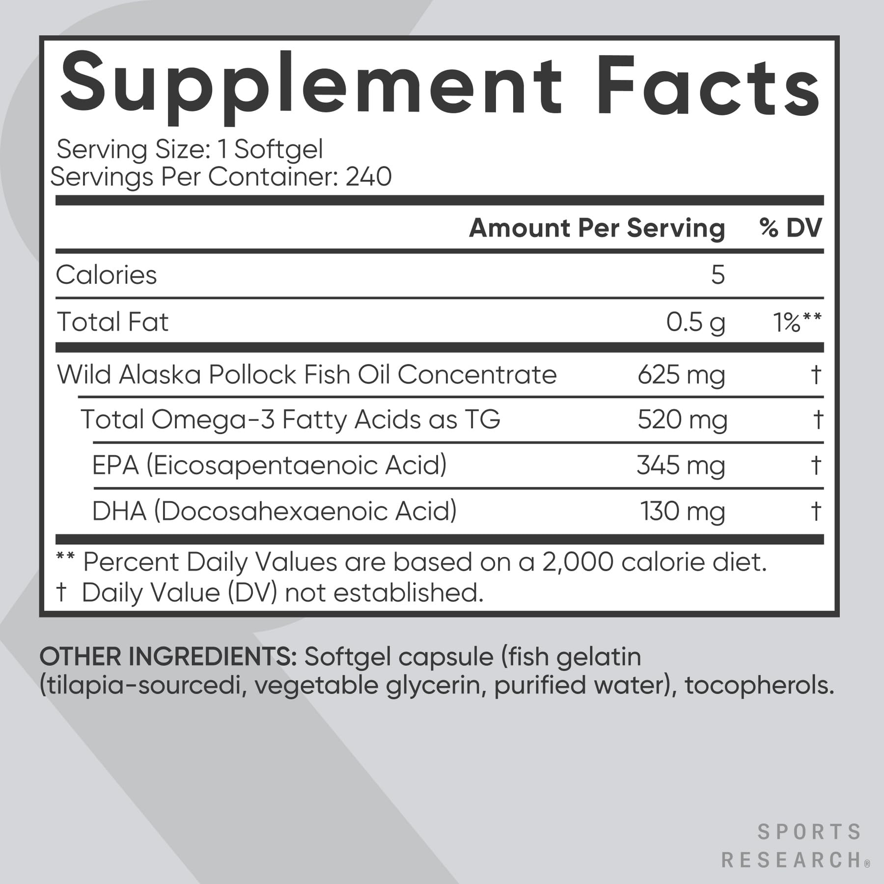 Sports Research Omega-3 Fish Oil Mini Softgels with measuring spoon