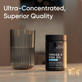 Sports Research Omega-3 Fish Oil softgel with measuring spoon