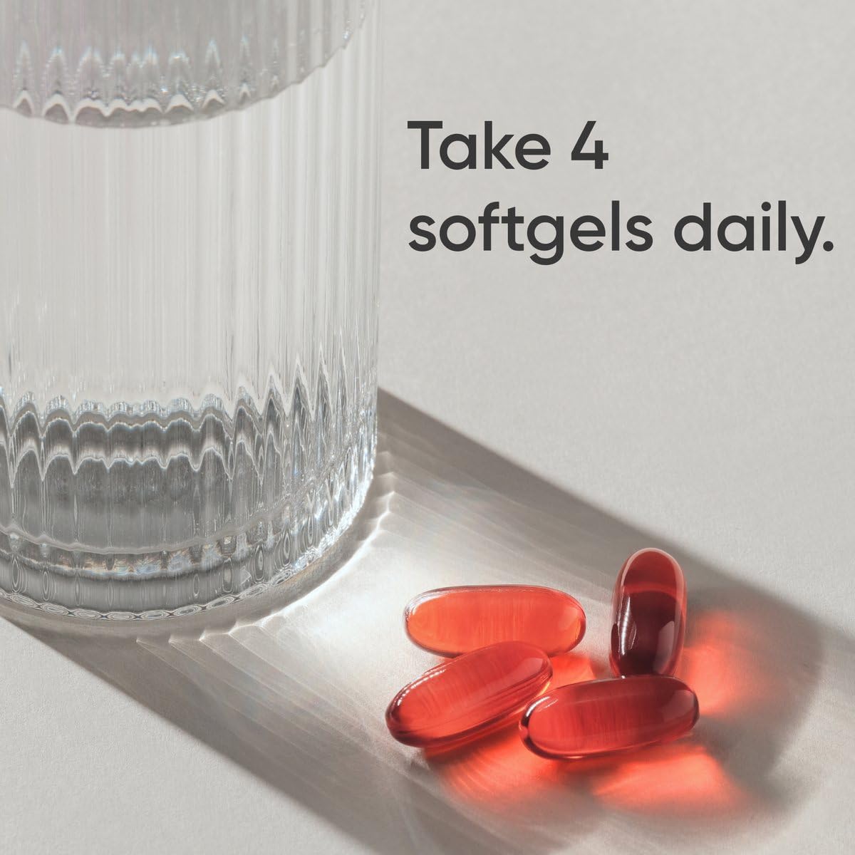 Sports Research Omega-3 Fish Oil Supplement softgel capsules in a clear container