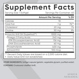 Sports Research Omega-3 Krill Oil softgel bottle side view