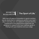 Sports Research Omega-3 Krill Oil Softgels with a glass of water
