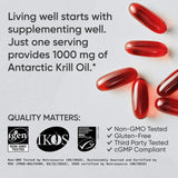 Sports Research Omega-3 Krill Oil Softgels with ingredients list