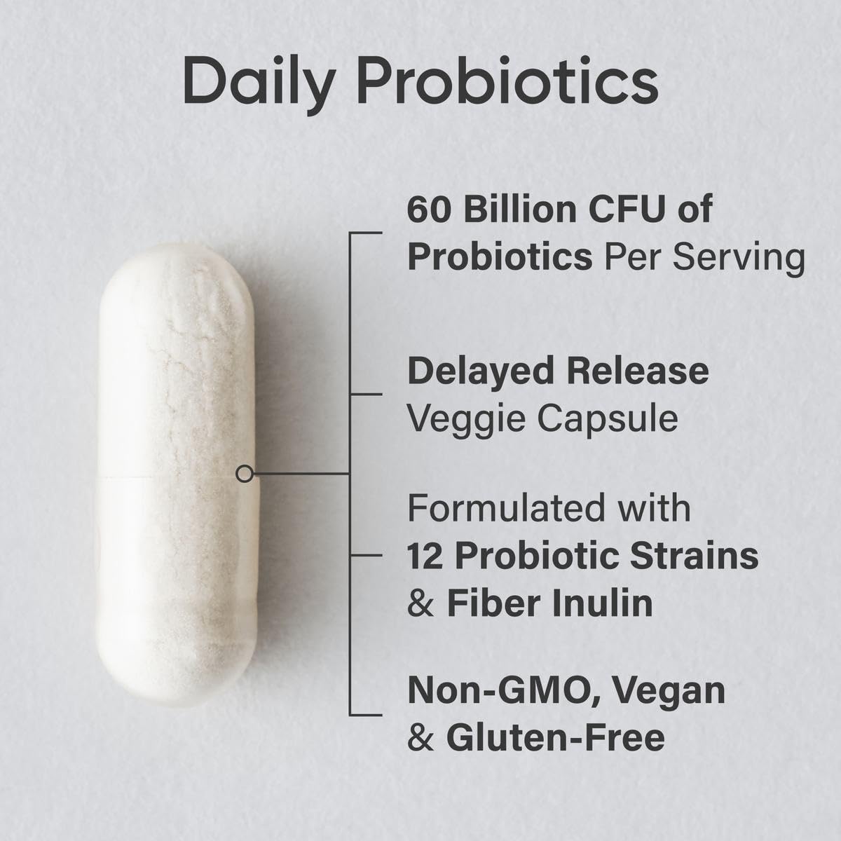 Sports Research Probiotic 60 Billion CFUs capsule close-up