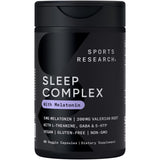 Sports Research Sleep Complex Capsules front view with packaging