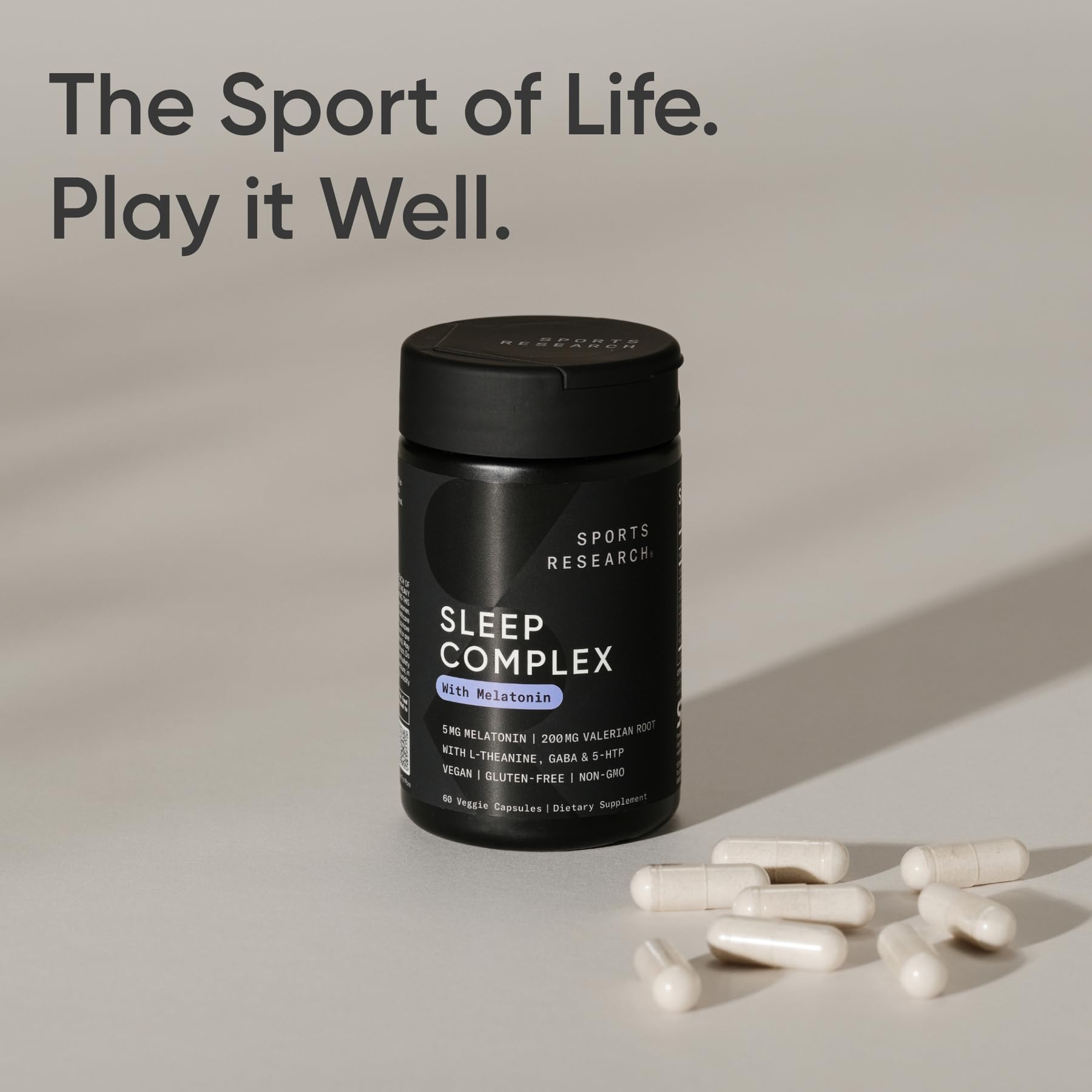 Sports Research Sleep Complex Capsules opened to show contents