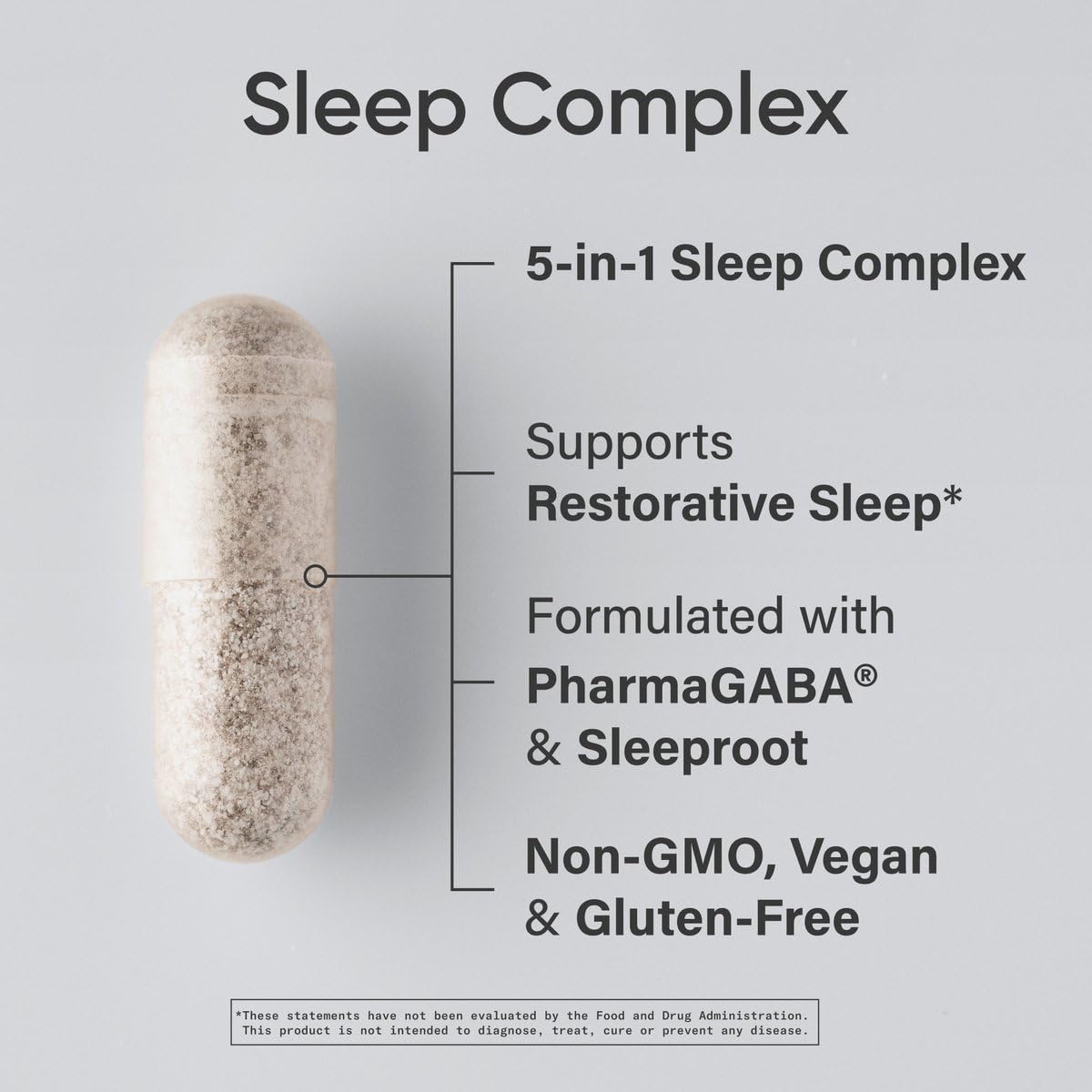 Sports Research Sleep Complex side view showing capsule size
