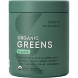 Sports Research Spirulina Greens Powder 390g front view with packaging