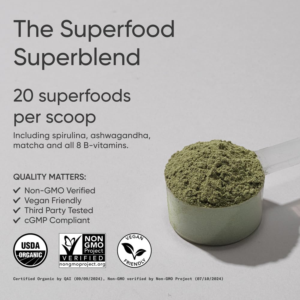 Sports Research Spirulina Greens Powder 417g packaging
