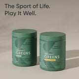 Sports Research Spirulina Super Greens Powder being mixed in a drink