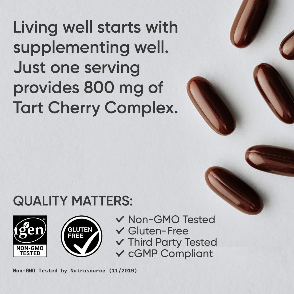 Sports Research Tart Cherry Fruit Complex Liquid Softgels close-up