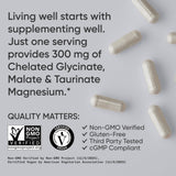 Sports Research Triple Chelated Magnesium Complex 300mg Capsules on wooden table