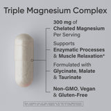 Sports Research Triple Chelated Magnesium Complex 300mg Capsules side view