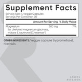 Sports Research Triple Chelated Magnesium Complex 300mg Capsules with measuring spoon