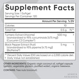 Sports Research Turmeric Curcumin 500mg softgels packaging details