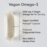 Sports Research Vegan Omega-3 Algae Oil 770mg side view