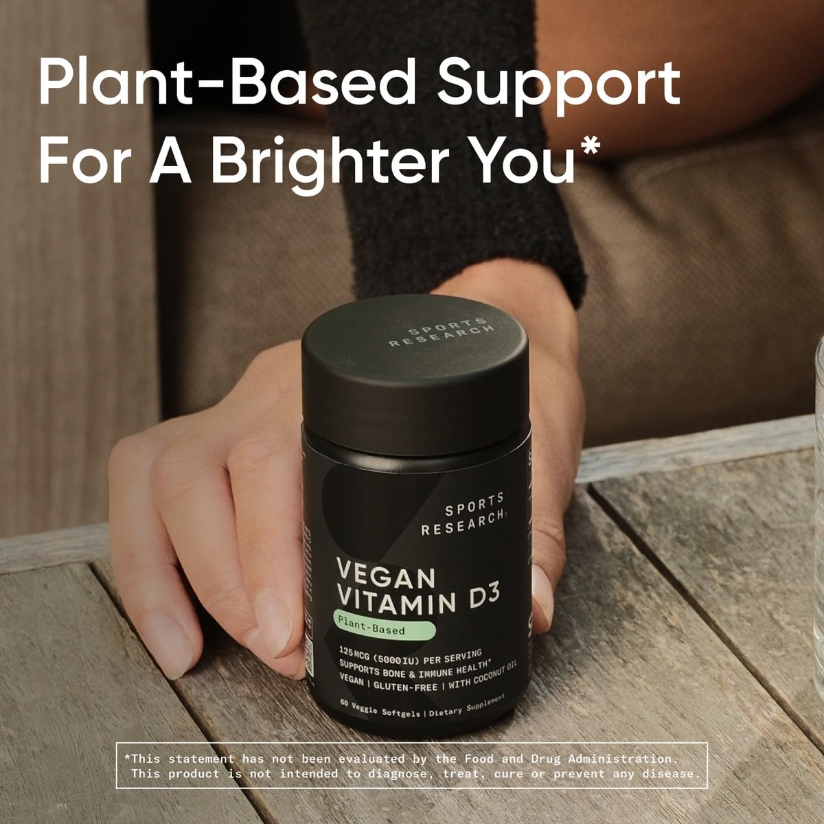 Sports Research Vegan Vitamin D3 125mcg softgel with coconut oil