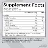 Sports Research Vitamin C Gummies with a measuring spoon