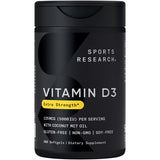 Sports Research Vitamin D3 5000 IU Mini Softgels front view