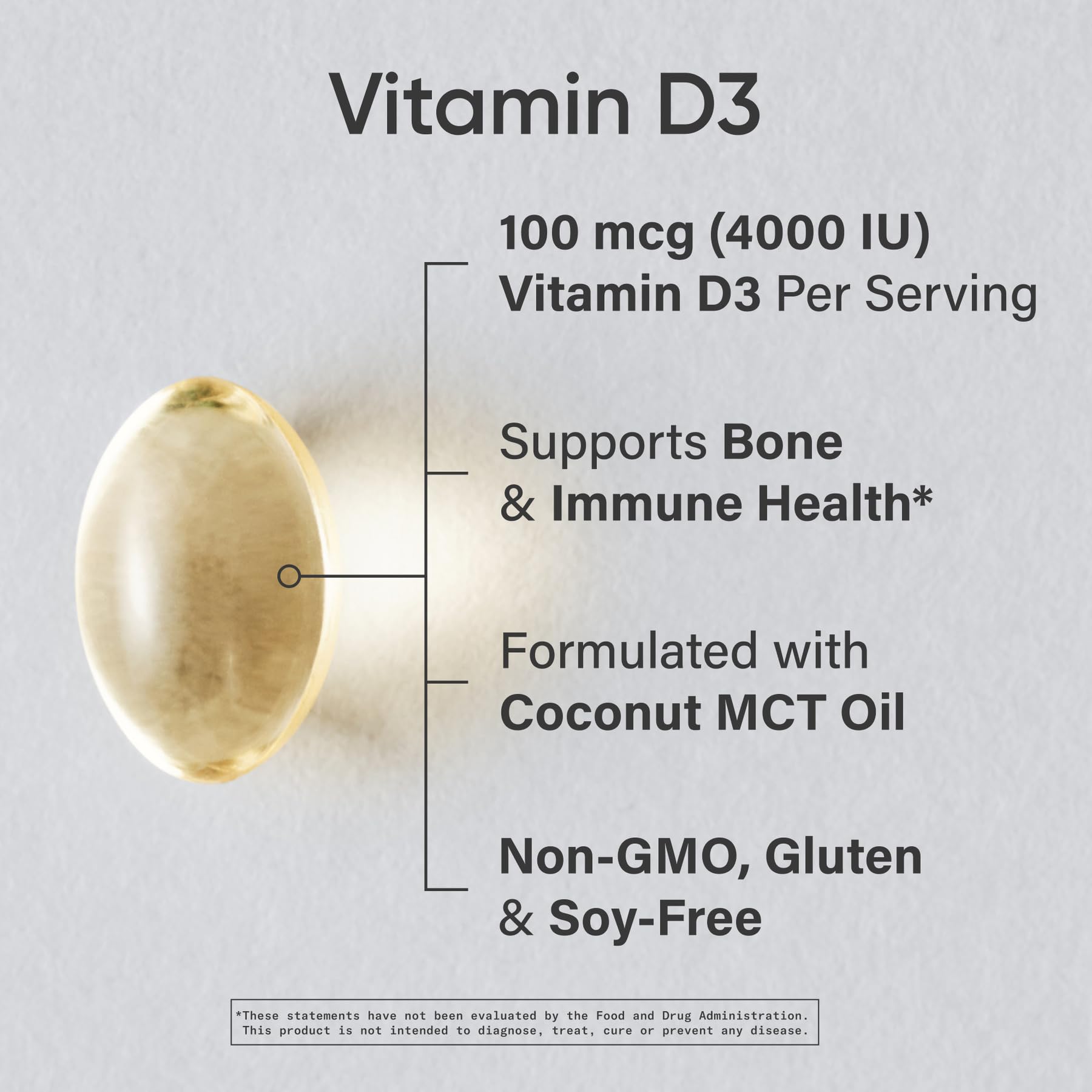 Sports Research Vitamin D3 bottle with 60 softgels