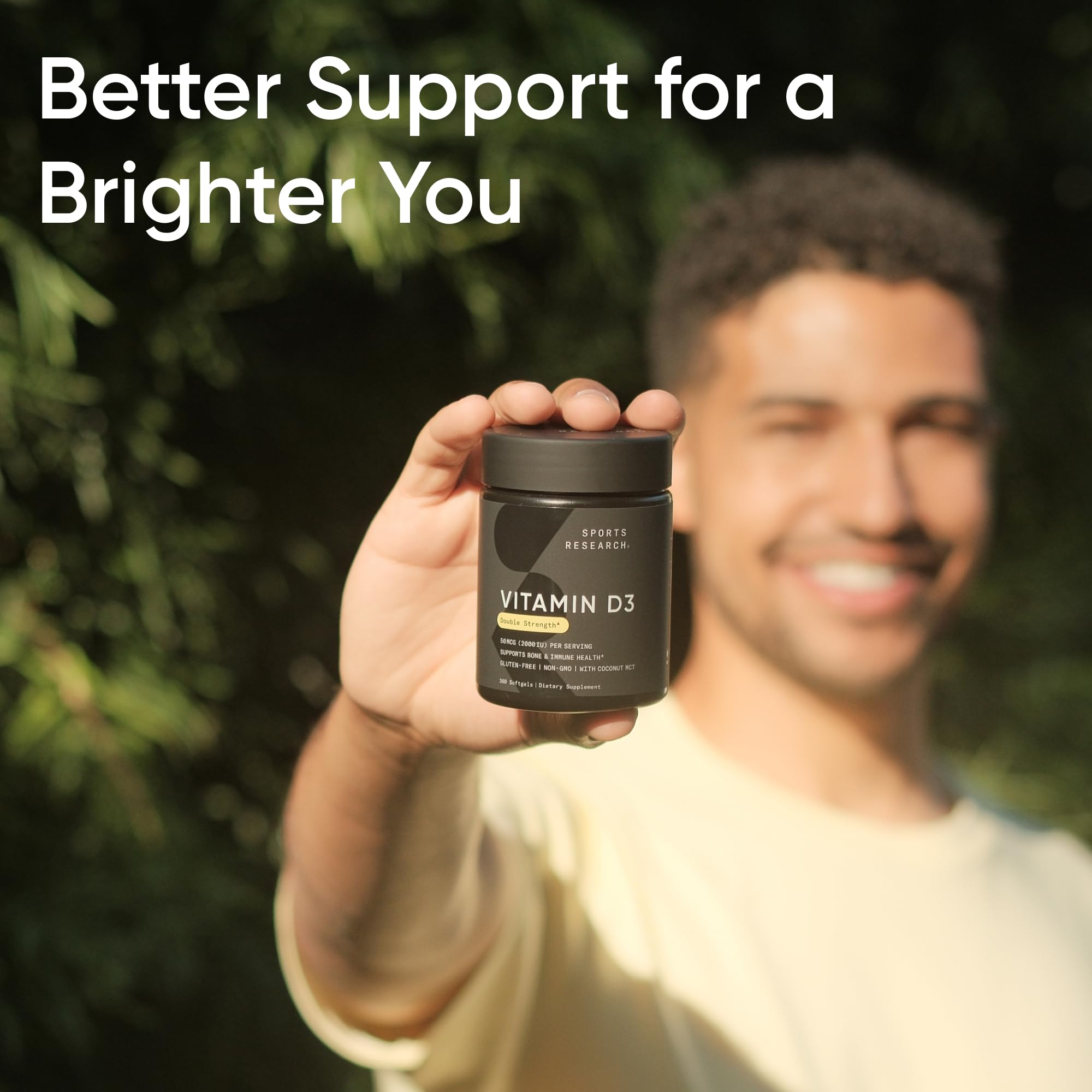 Sports Research Vitamin D3 Softgels with measuring spoon