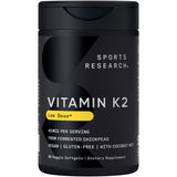 Sports Research Vitamin K2 45mcg vegan softgel front view