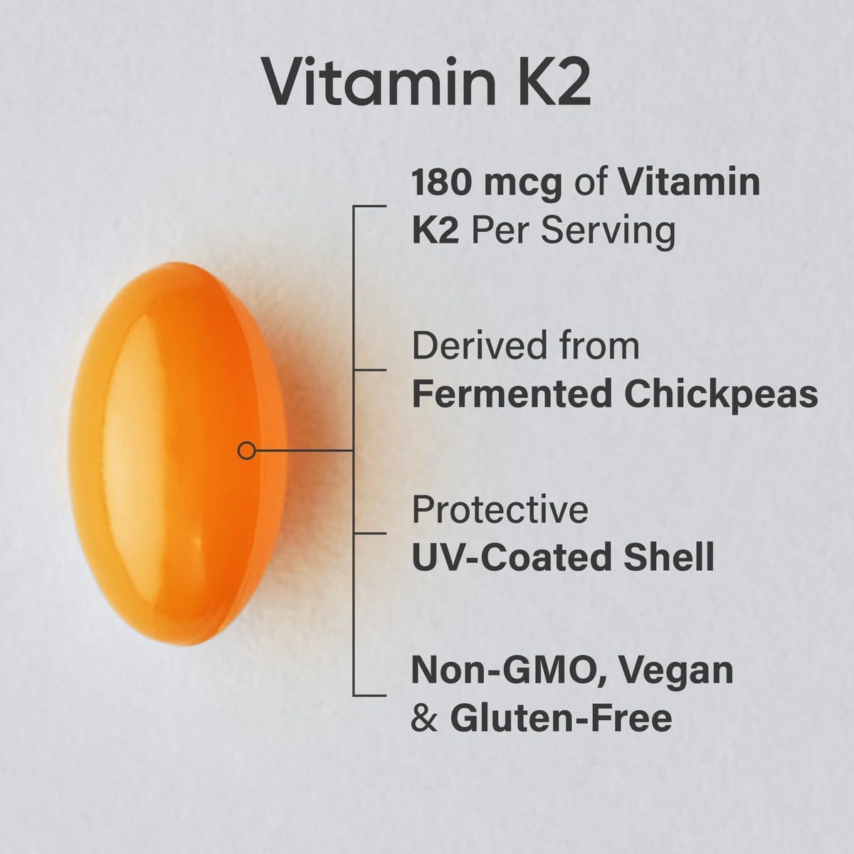 Sports Research Vitamin K2 Extra Strength 50g side view