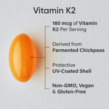 Sports Research Vitamin K2 Extra Strength 50g side view