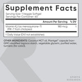Sports Research Vitamin K2 Extra Strength with Coconut MCT Oil