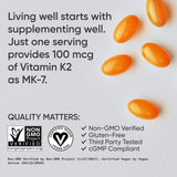 Sports Research Vitamin K2 softgel with coconut MCT oil
