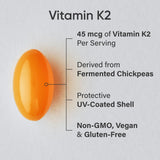 Sports Research Vitamin K2 vegan softgel bottle side view