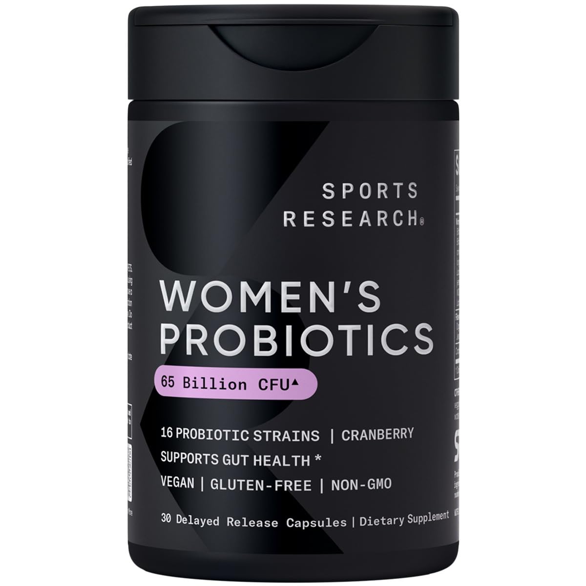 Sports Research Women's Probiotic Blend 30 capsules front view